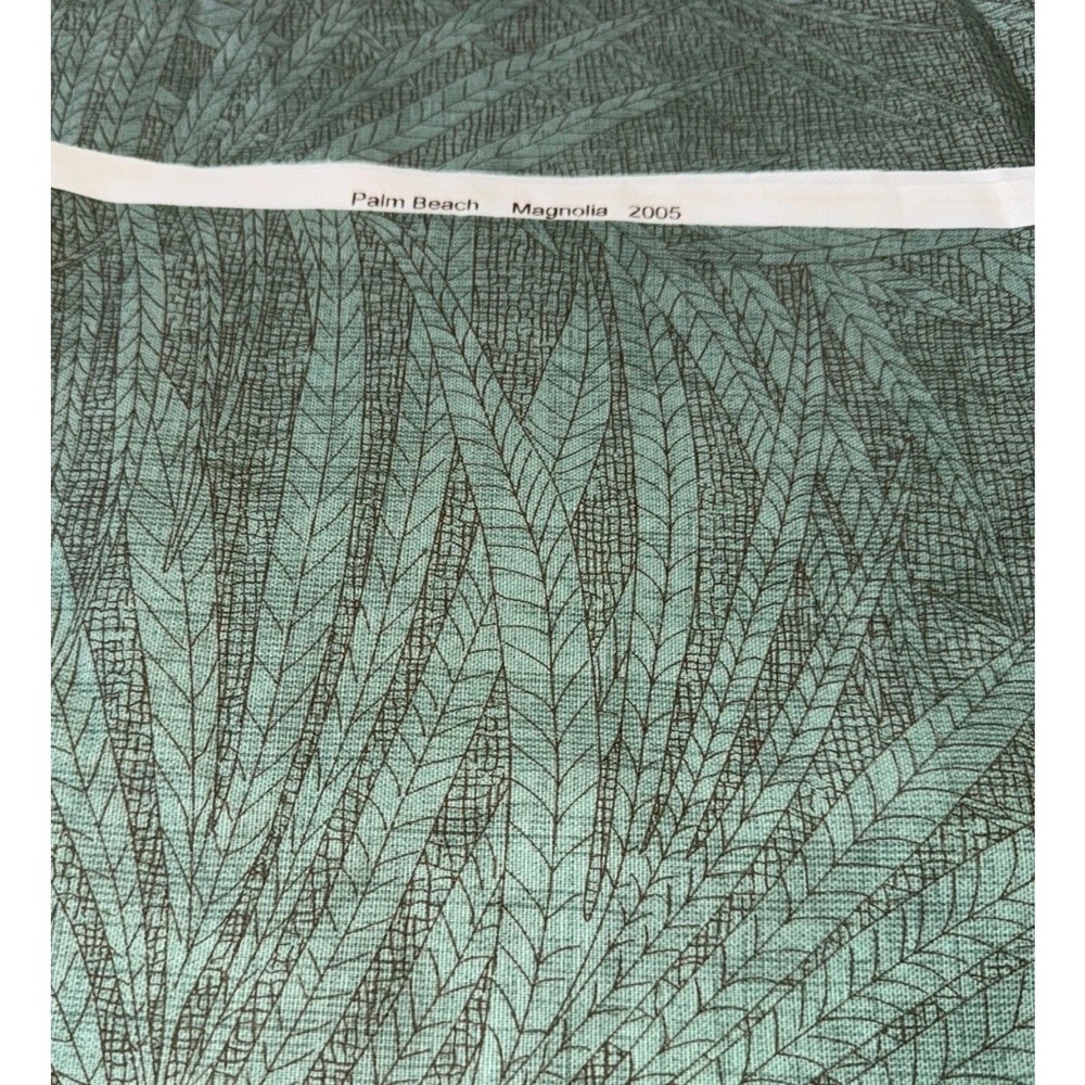 Magnolia Palm Beach 2005 Palm Leaf Upholstery Fabric Remnant 23" x 56" Discontin